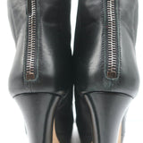 Miu Miu Platform Ankle Boots Black Leather Size 36.5