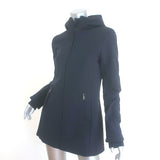 Prada Linea Rossa Hooded Padded Coat Dark Navy Size 40 Zip-Up Jacket