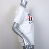 Gucci Cities Short Sleeve Sweatshirt Top White Cotton Size Extra Small