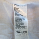 Zimmermann Natura Flip Belted Mini Dress Cream Floral Print Organza Size 0P