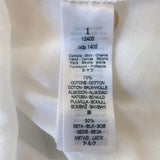 Forte Forte Ruffle Shirt White Cotton-Silk Size 1 Long Sleeve Top