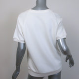 Gucci Cities Short Sleeve Sweatshirt Top White Cotton Size Extra Small