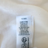 Forte Forte Ruffle Shirt White Cotton-Silk Size 1 Long Sleeve Top