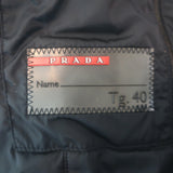 Prada Linea Rossa Hooded Padded Coat Dark Navy Size 40 Zip-Up Jacket