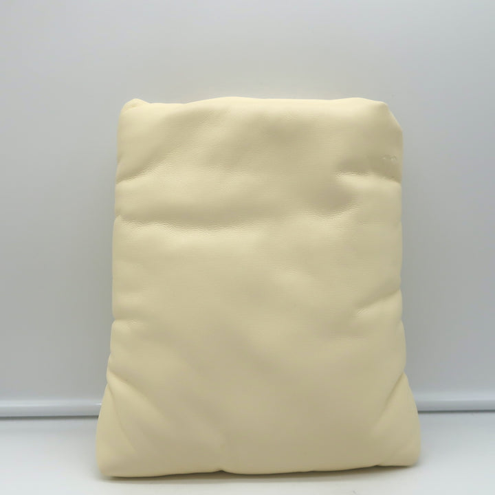 Nanushka Noelani Padded Tote Ivory Vegan Leather Small Shoulder Bag