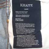KHAITE Vivian Cropped Bootcut Jeans Blue Stretch Denim Size 26