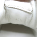 Gucci GG Embossed Low Top Sneakers White Leather Size 38.5