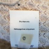L'Agence Astor Contrast-Trim Cardigan Beige Cotton-Wool Size Extra Small NEW