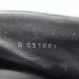 Chanel 16S Quilted Wedge Booties Black/Gold Size 36 Open Toe Ankle Boots