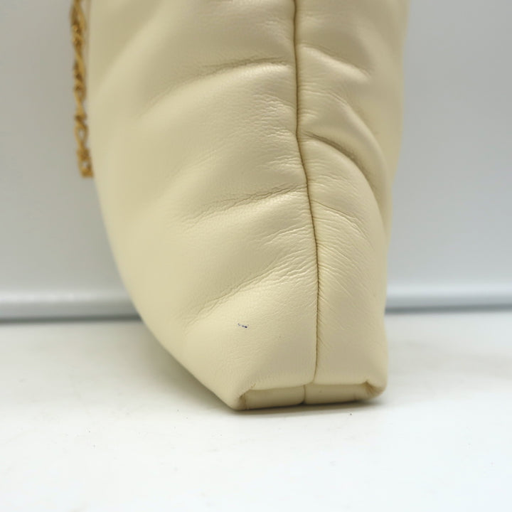 Nanushka Noelani Padded Tote Ivory Vegan Leather Small Shoulder Bag