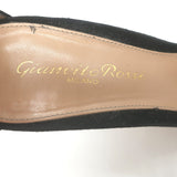 Gianvito Rossi Portofino 105 Ankle Strap Sandals Black Suede Size 37