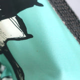 Silvia Tcherassi Babette Sequin-Trim Midi Dress Aqua Floral Silk Size Small