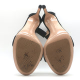 Gianvito Rossi Portofino 105 Ankle Strap Sandals Black Suede Size 37