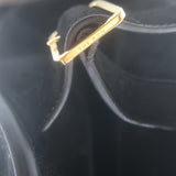 The Row Soft Margaux 15 Large Top-Handle Bag Black Suede NEW