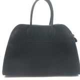 The Row Soft Margaux 15 Large Top-Handle Bag Black Suede NEW