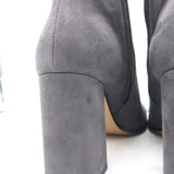 Gianvito Rossi Alistar Ankle Boots Gray Suede Size 39