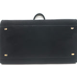 The Row Soft Margaux 15 Large Top-Handle Bag Black Suede NEW