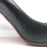 Christian Louboutin Simple Pumps Black Leather Size 37