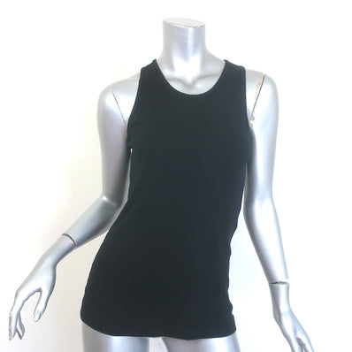 Saint Laurent Tank Top Black Cotton Size Medium
