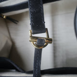 The Row Soft Margaux 15 Large Top-Handle Bag Black Suede NEW