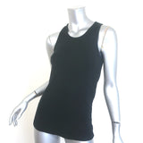 Saint Laurent Tank Top Black Cotton Size Medium