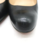Christian Louboutin Simple Pumps Black Leather Size 37