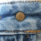 KHAITE Benny Crop Flare Jeans Blue Stretch Denim Size 27