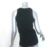 Saint Laurent Tank Top Black Cotton Size Medium