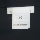 Brunello Cucinelli Monili-Trimmed Vest Black Stretch Wool Sateen Size 40