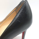 Christian Louboutin Simple Pumps Black Leather Size 37