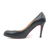 Christian Louboutin Simple Pumps Black Leather Size 37