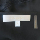 LoveShackFancy Idalia Lace-Trimmed Maxi Dress Black Silk Size 4