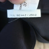 Brunello Cucinelli Monili-Trimmed Vest Black Stretch Wool Sateen Size 40