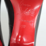 Christian Louboutin Simple Pumps Black Leather Size 37