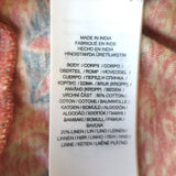 Ralph Lauren RRL Short Sleeve Maxi Dress Persimmon Printed Cotton-Linen Size 2