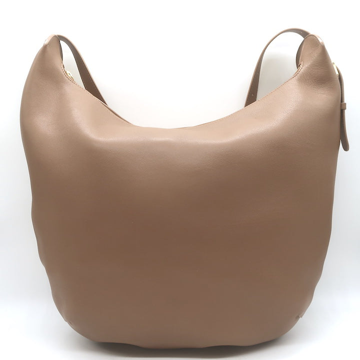 The Row Allie Hobo Tan Leather Large Shoulder Bag