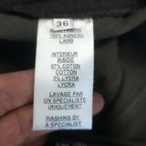 Balmain Leather Skinny Biker Pants Black Size 36