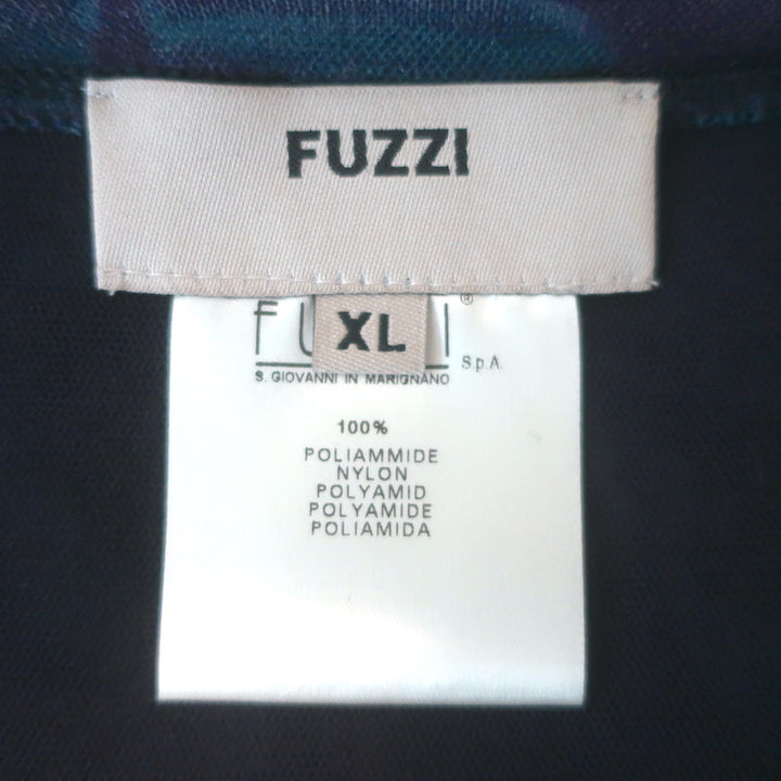 Fuzzi Jean Paul Gaultier Flower-Sequined Long Sleeve Top Purple/Blue Mesh Size Extra Large