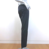 Brunello Cucinelli Skinny Leg Trousers Black Stretch Wool Sateen Size 42