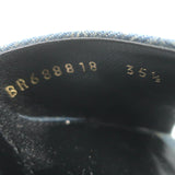 Saint Laurent LA 16 Monogram Denim Mules Size 35.5 Open Toe Sandals