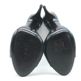 Saint Laurent LA 16 Monogram Denim Mules Size 35.5 Open Toe Sandals