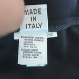 Brunello Cucinelli Skinny Leg Trousers Black Stretch Wool Sateen Size 42