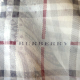 Burberry Paisley Nova Check Scarf Beige Silk Chiffon 52"