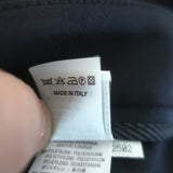 Brunello Cucinelli Skinny Leg Trousers Black Stretch Wool Sateen Size 42