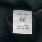 Carolina K Sera Leopard Jumpsuit Black Silk Satin Size Small