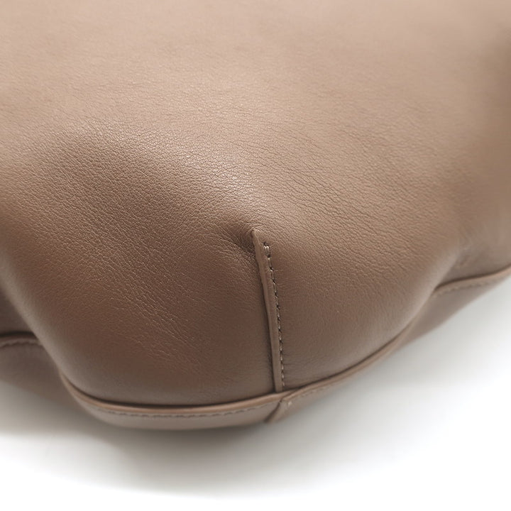The Row Allie Hobo Tan Leather Large Shoulder Bag