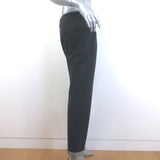 Brunello Cucinelli Monili-Cuff Trousers Charcoal Stretch Wool Size 42