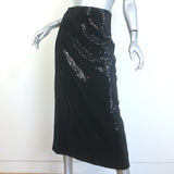ME+EM Sequin Midi Pencil Skirt Black Size US 4
