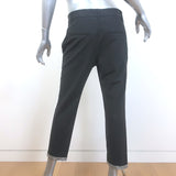 Brunello Cucinelli Monili-Cuff Trousers Charcoal Stretch Wool Size 42