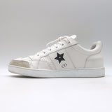 Christian Dior Ors Star Sneakers White Leather Size 35